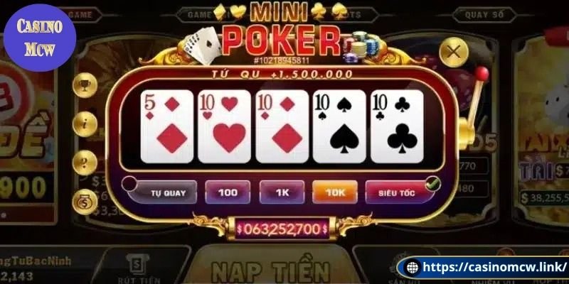 Tham gia mini poker Jackpot